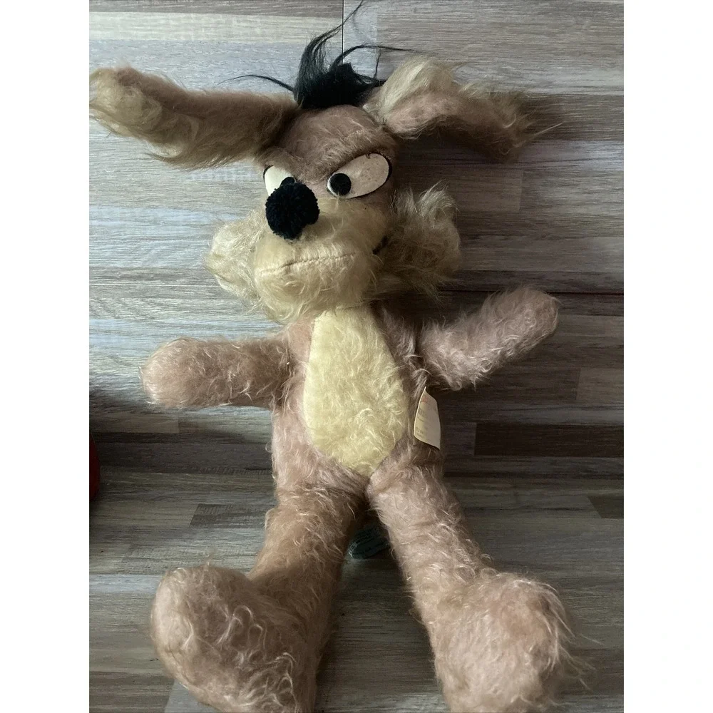 VTG 1971 Warner Bros Wile E. Coyote  Looney Tunes Stuffed Plush Fast Shipping